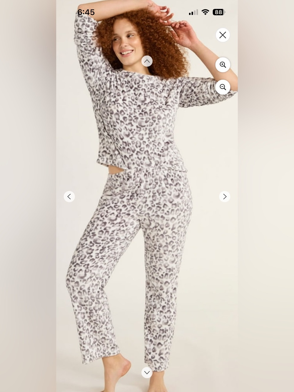 Joyspun Women's Plush Pajama Set - Long Sleeve Top and Pants